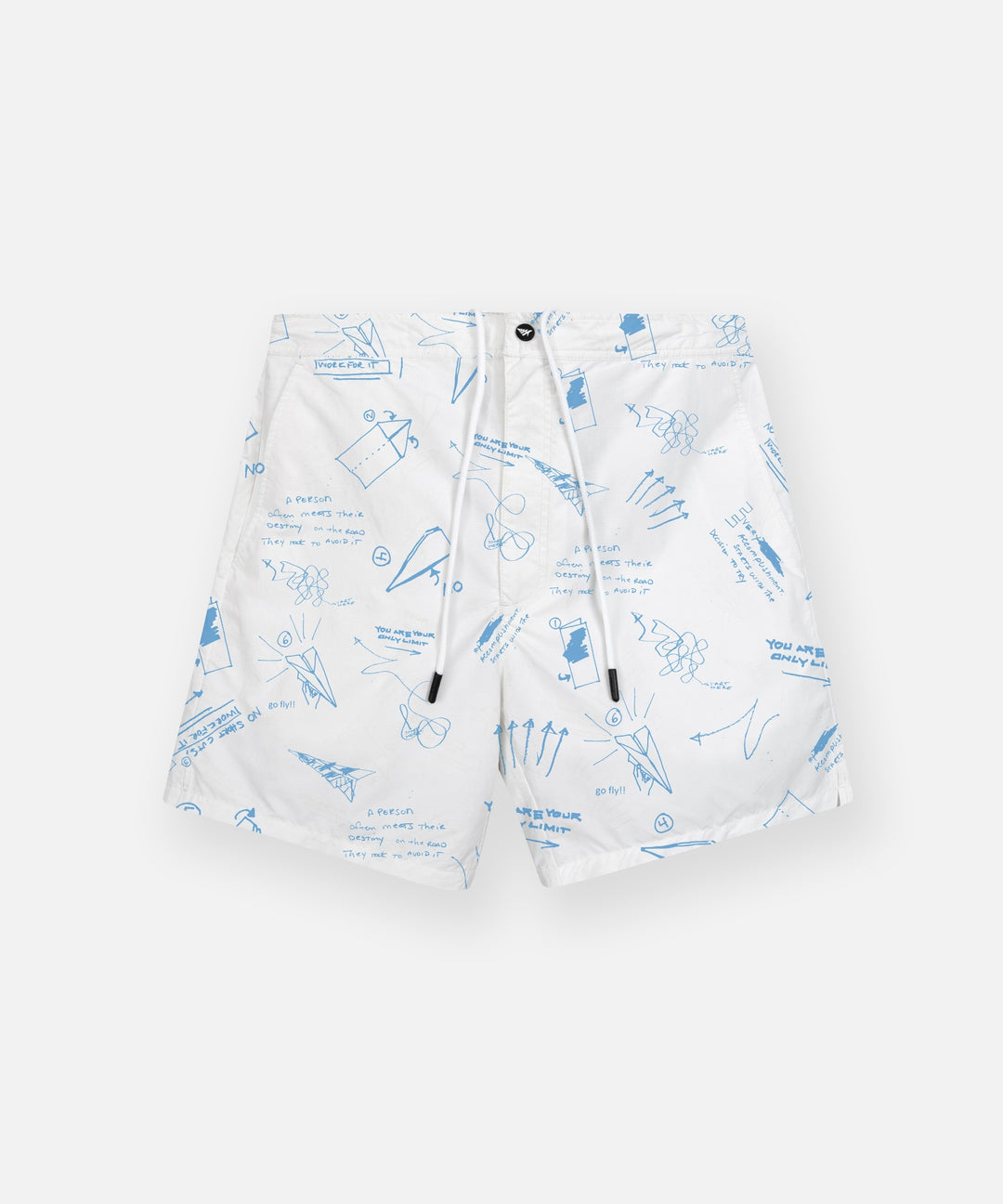 Paper Planes UV Sketch Print Short - White
