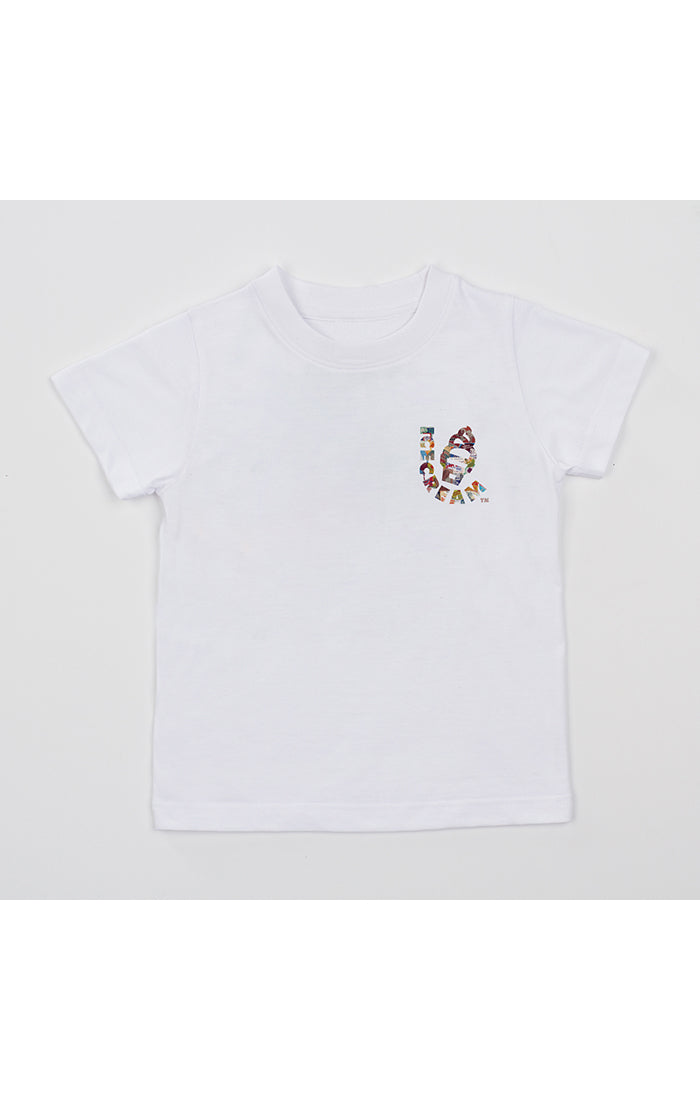 ICECREAM For Children collage ss tee - white