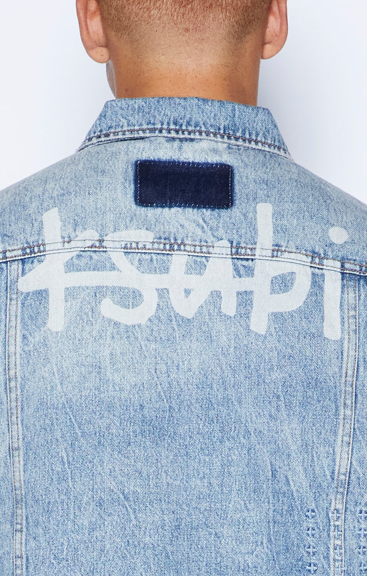 KSUBI classic jacket stairway - denim