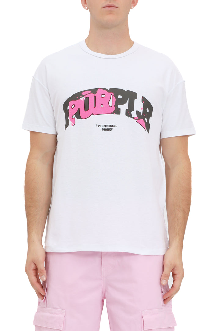 Purple Brand P101 White TWWS325 Textured Inside Out Tee - White