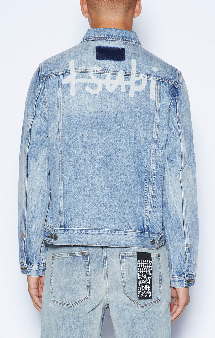 KSUBI classic jacket stairway - denim