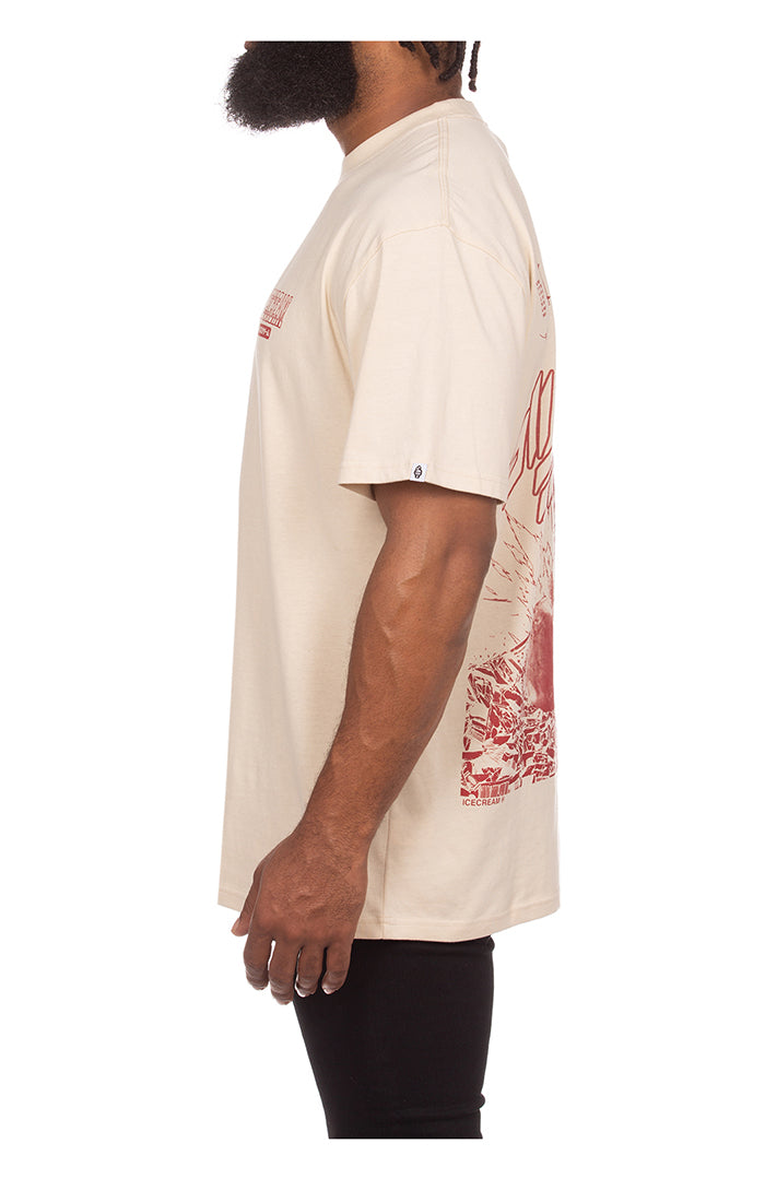 ICECREAM explosion ss knit (oversize) - fog