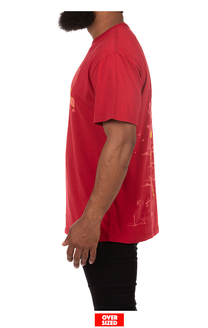 ICECREAM out of this world s/s tee (oversized) - chili pepper