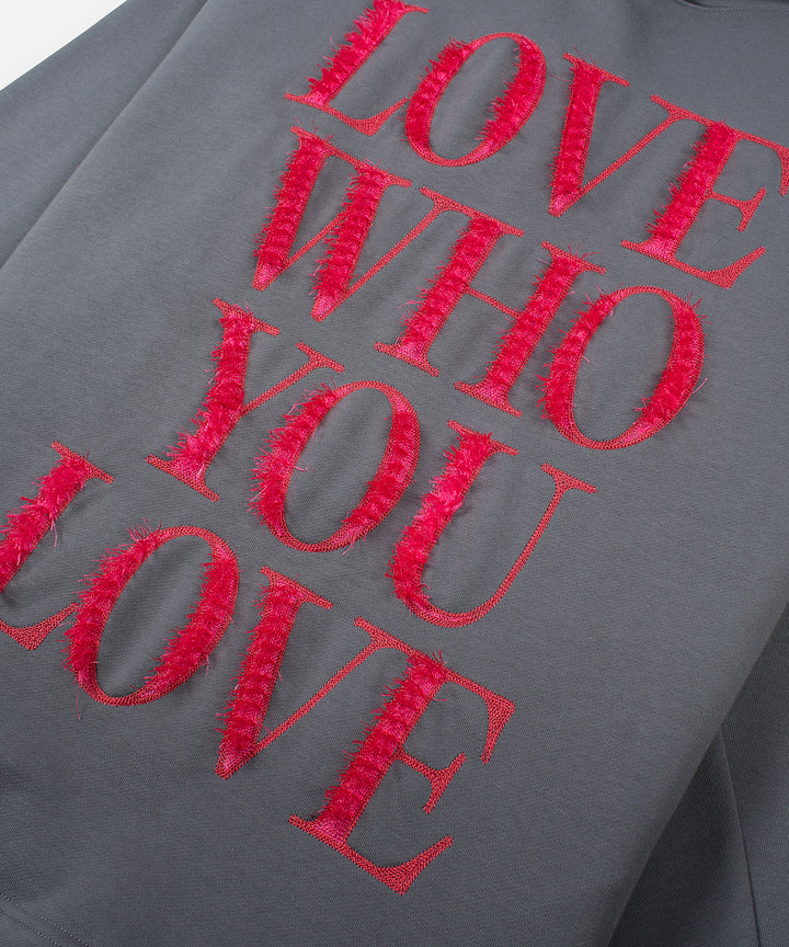 Paper Planes Love Who You Love Hoodie - Washed Black