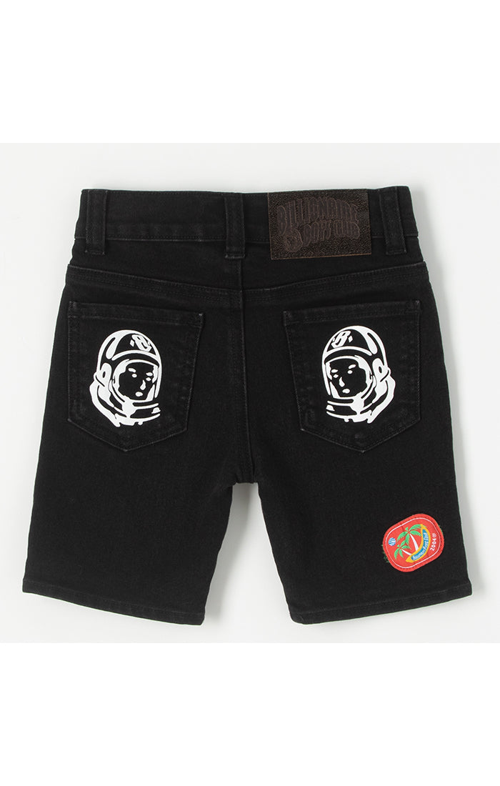 Billionaire Boys Club For Children bb pomelo jean shorts - black