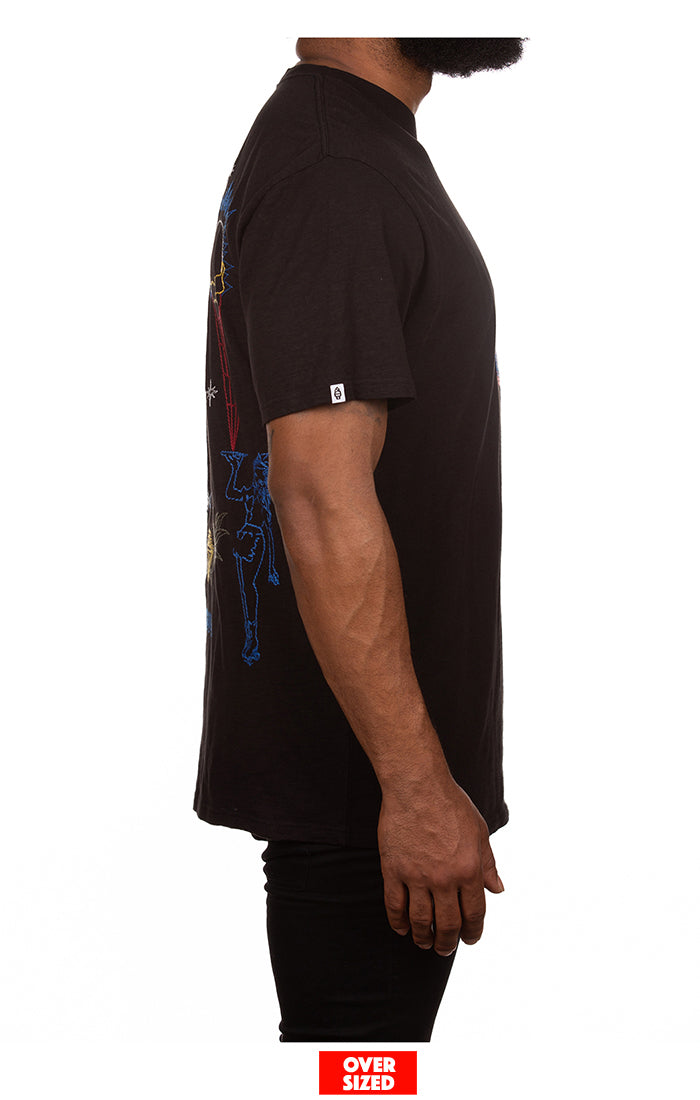 ICECREAM chains s/s tee (oversized) - black