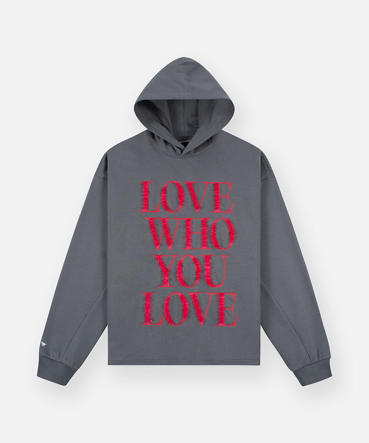 Paper Planes Love Who You Love Hoodie - Washed Black