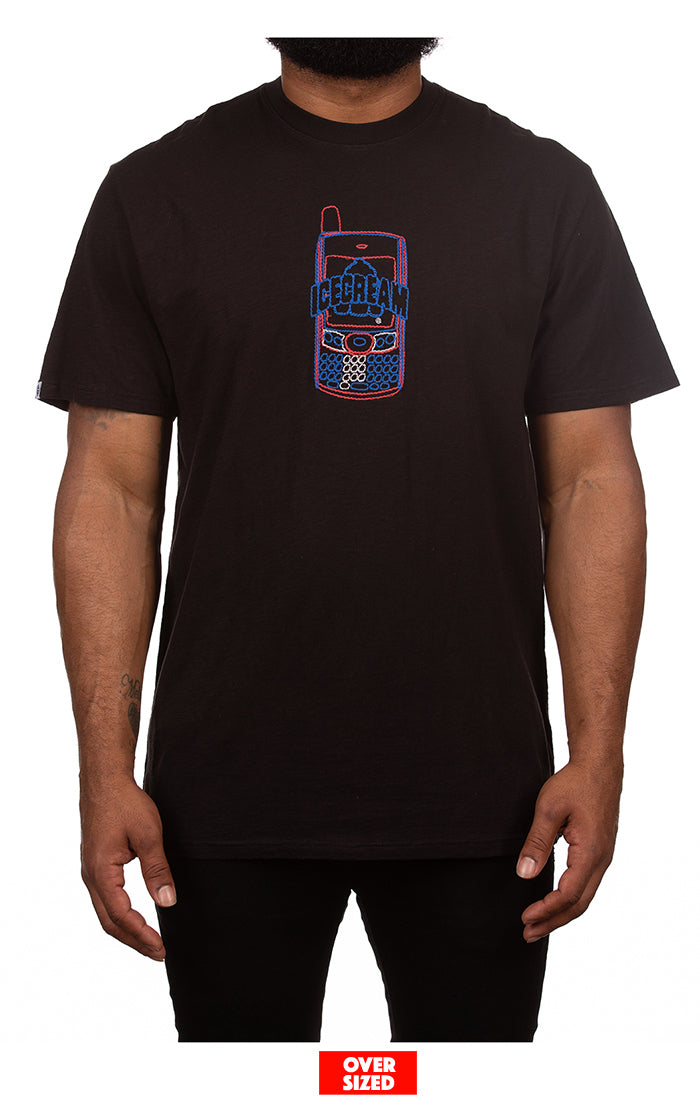 ICECREAM chains s/s tee (oversized) - black