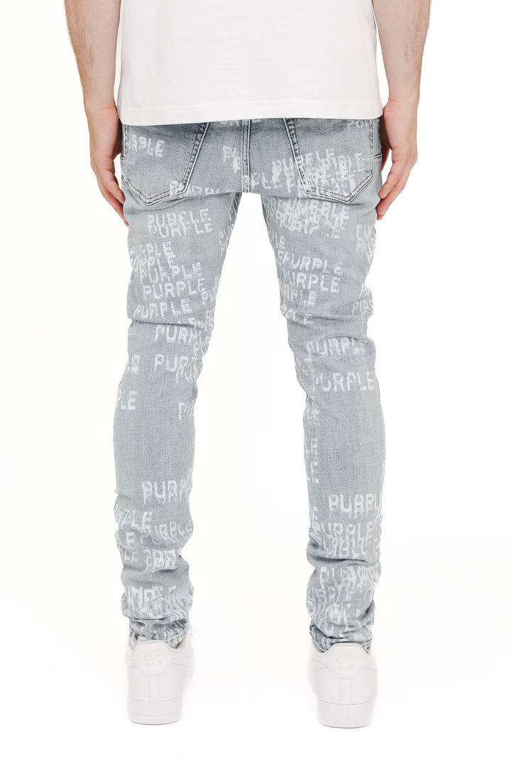 Purple Brand P001 Light Indigo SPBI225 Skinny Purple Blue - Light Indigo
