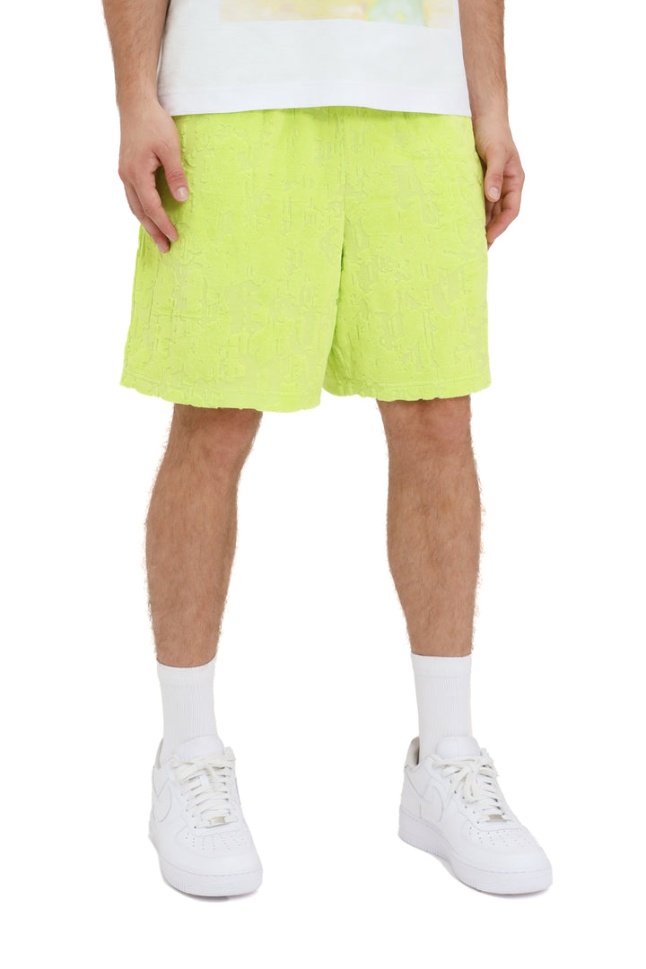 Purple Brand P545 Green JTLC325 Terry Towel Pull-on Shorts - Green