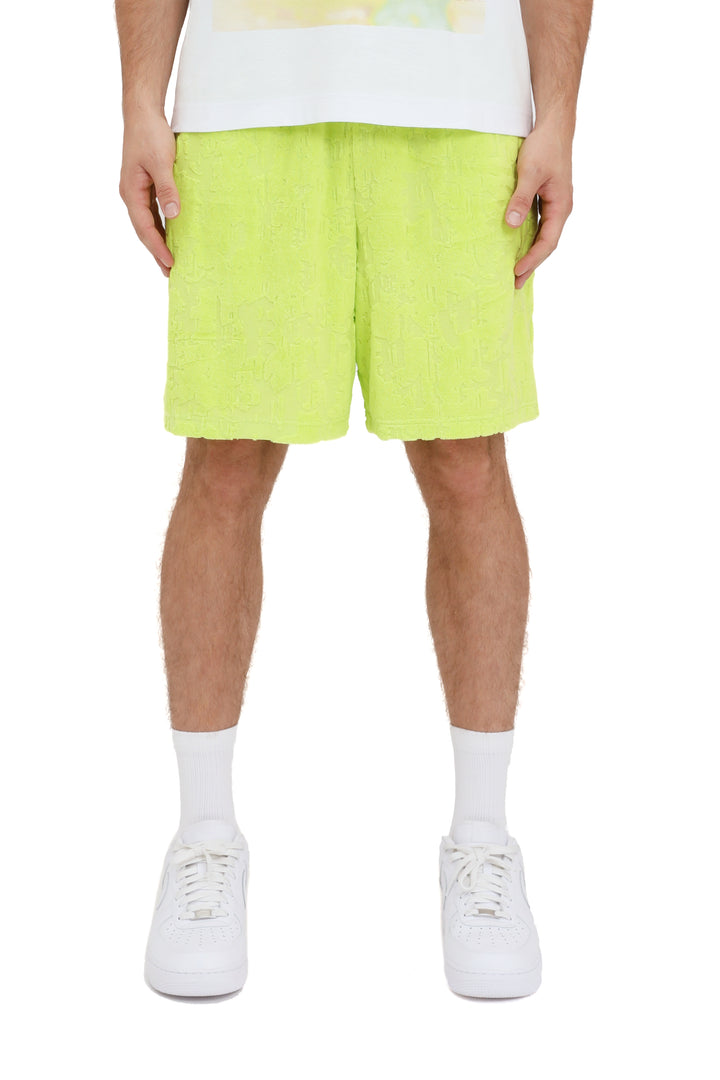 Purple Brand P545 Green JTLC325 Terry Towel Pull-on Shorts - Green