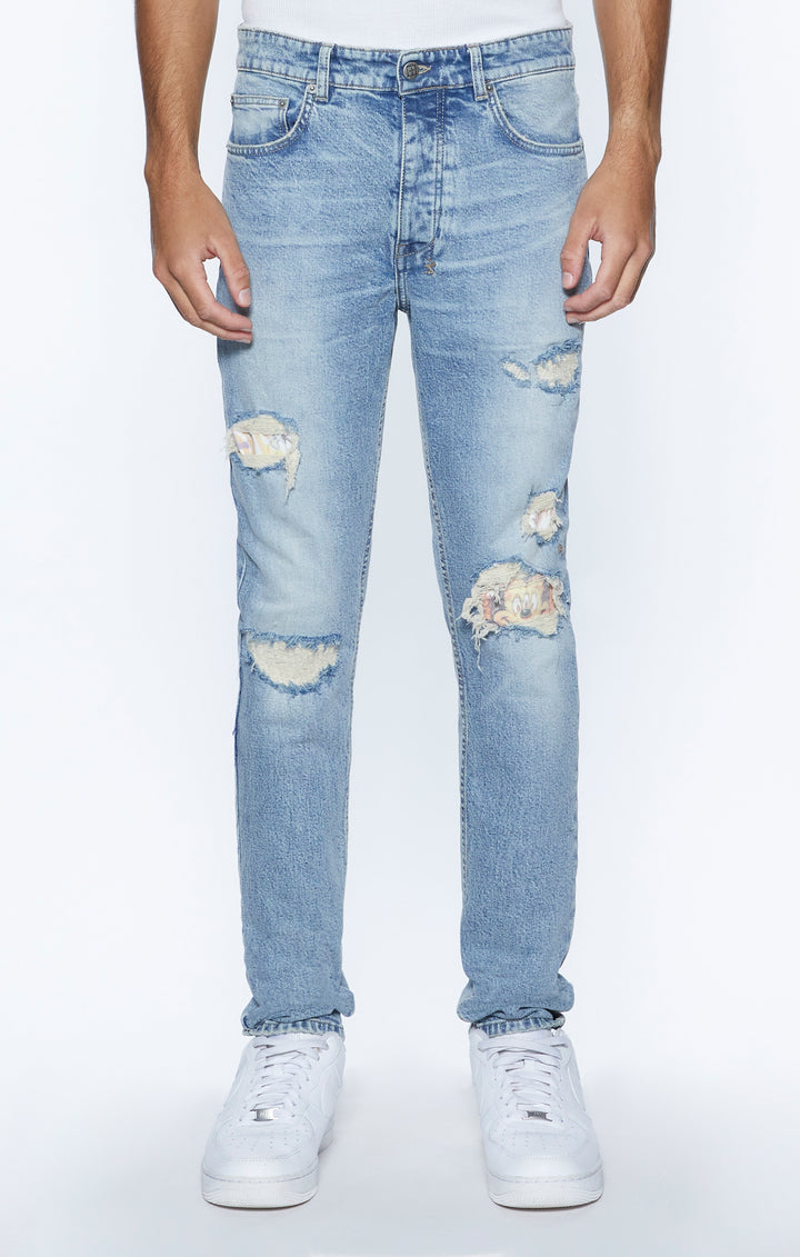 KSUBI chitch champagne destroy sketch - denim