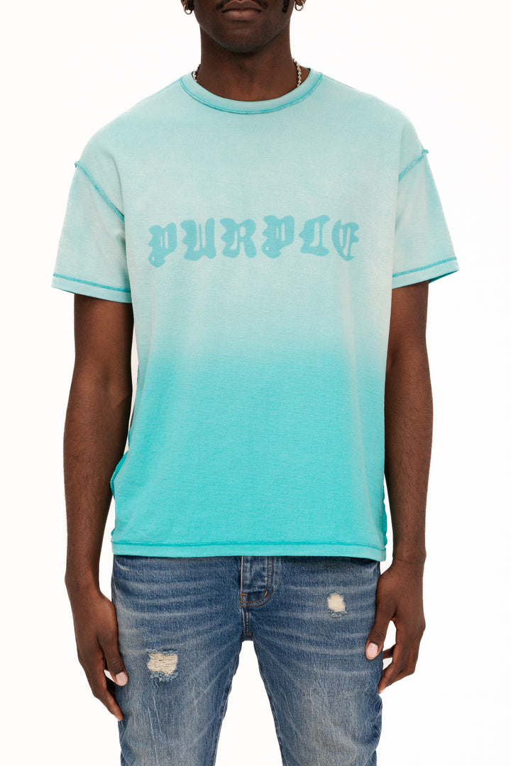 Purple Brand P101 Green JCGS225 Textured Inside Out Tee - Green