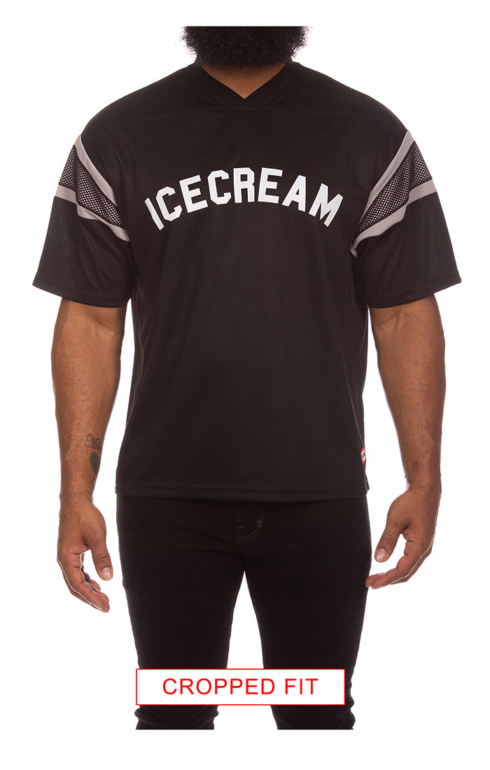 ICECREAM pass ss knit (crop fit) - black