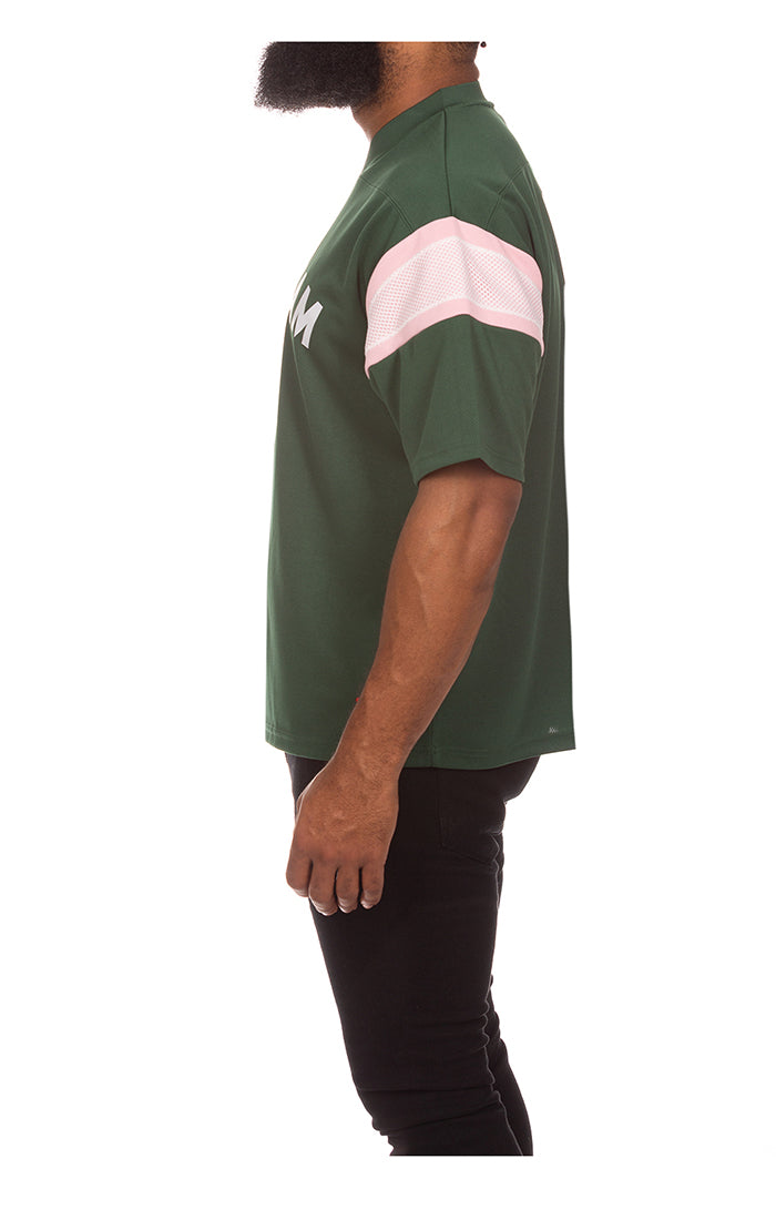 ICECREAM pass ss knit (crop fit) - jolly green