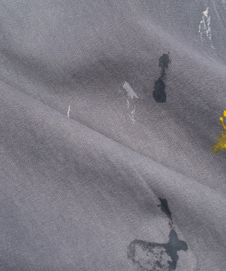 Paper Planes Splatter Tapered Pant - Grey