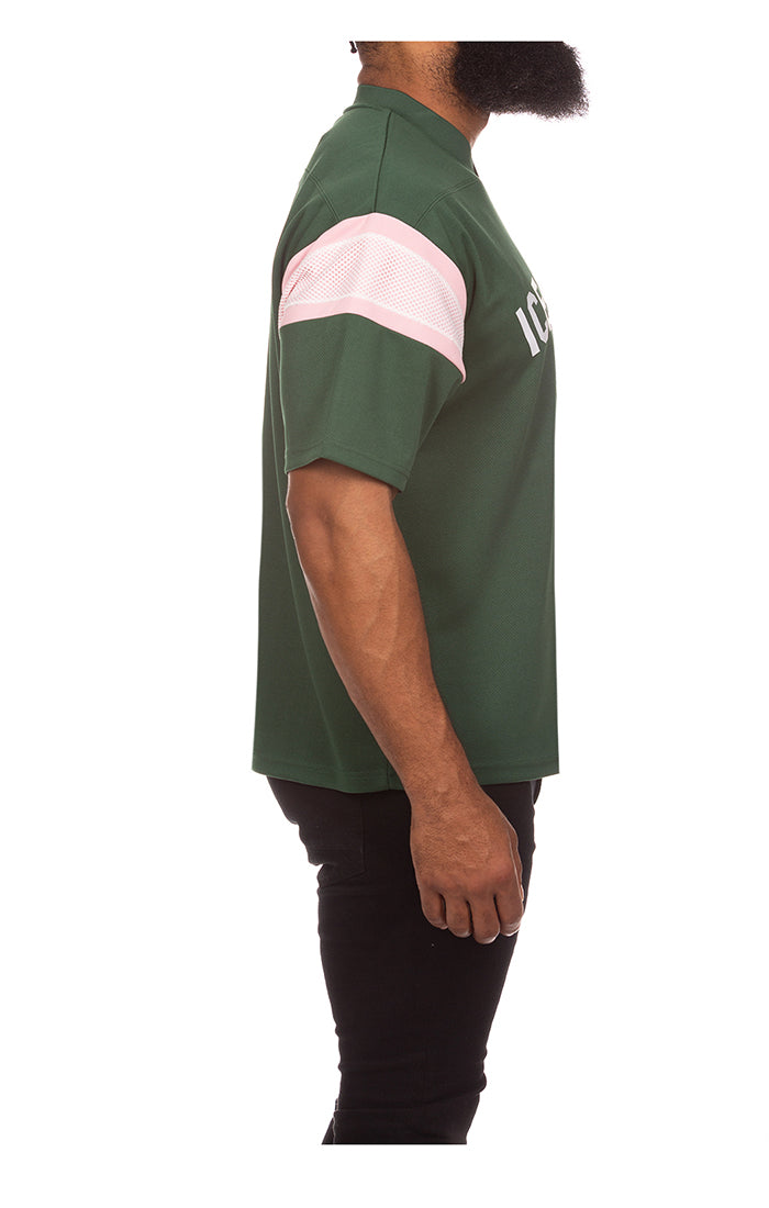 ICECREAM pass ss knit (crop fit) - jolly green