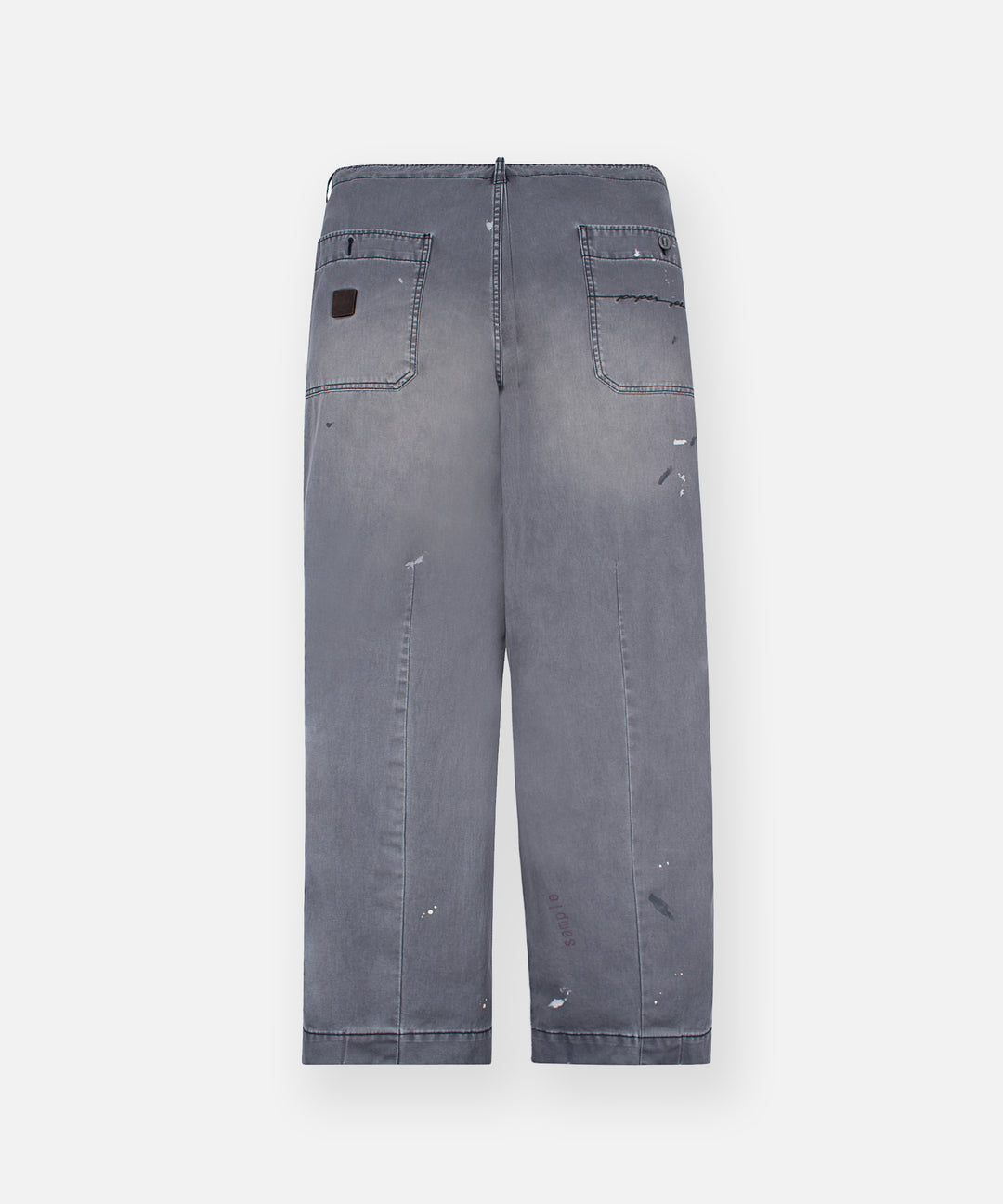 Paper Planes Splatter Tapered Pant - Grey
