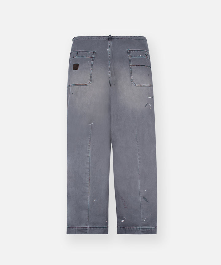 Paper Planes Splatter Tapered Pant - Grey