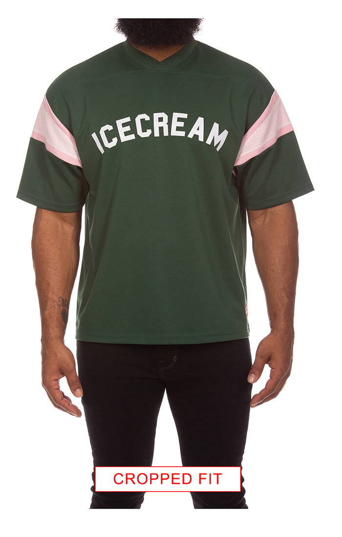 ICECREAM pass ss knit (crop fit) - jolly green