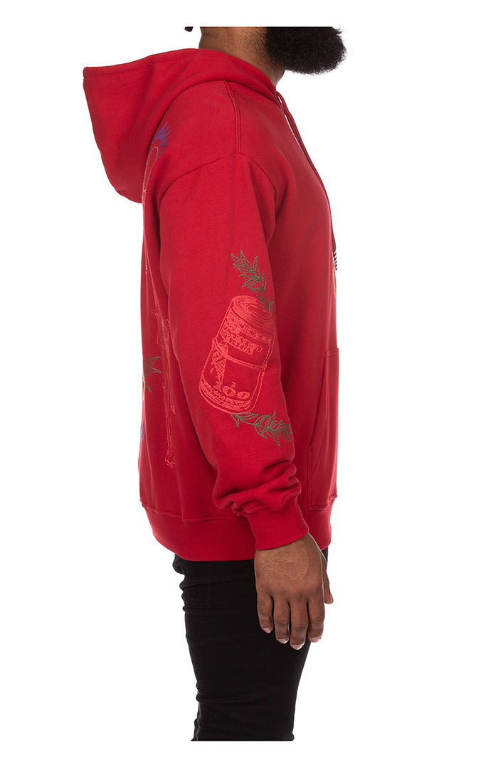 ICECREAM dollar caps l/s hoodie - chili pepper