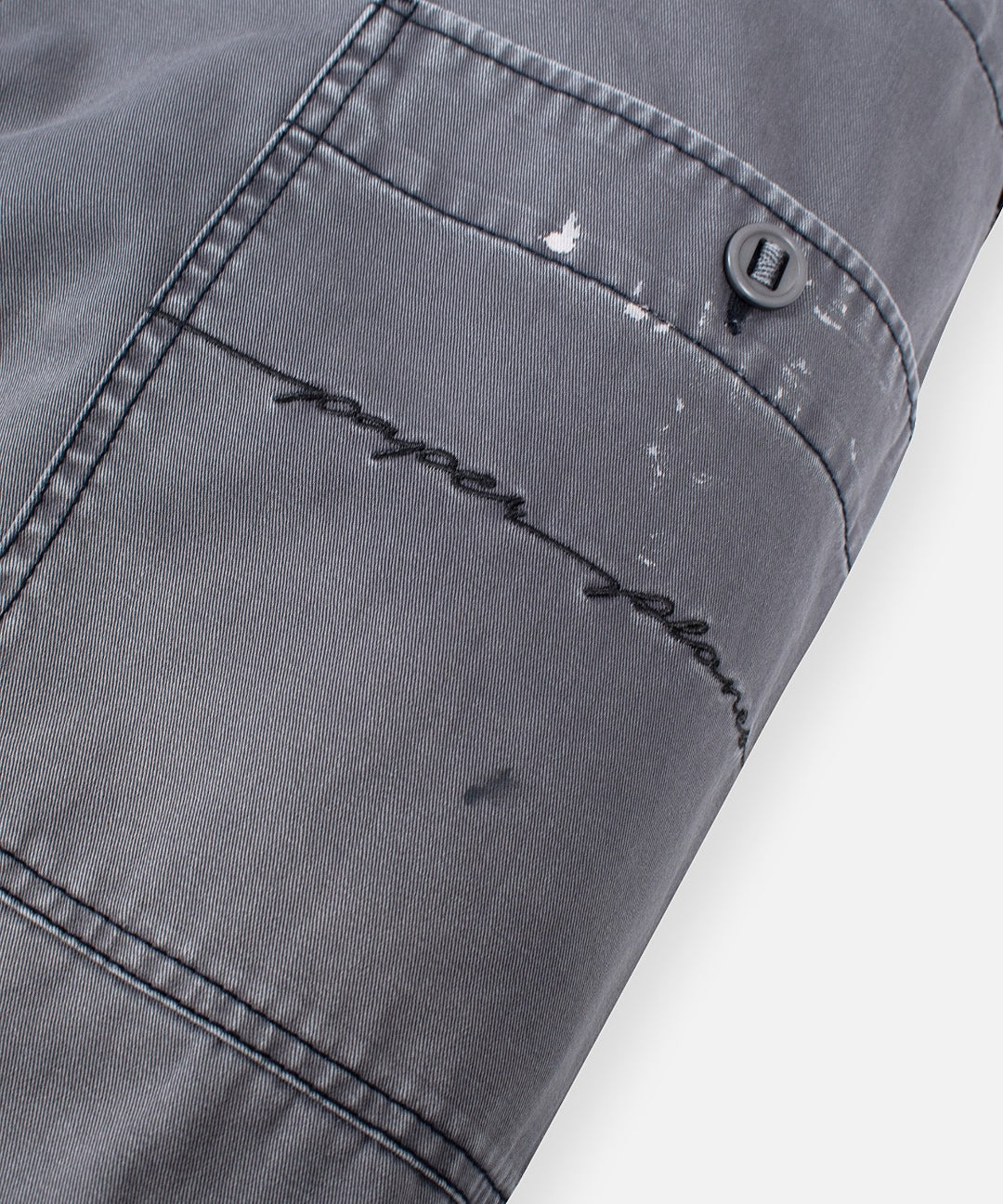 Paper Planes Splatter Tapered Pant - Grey