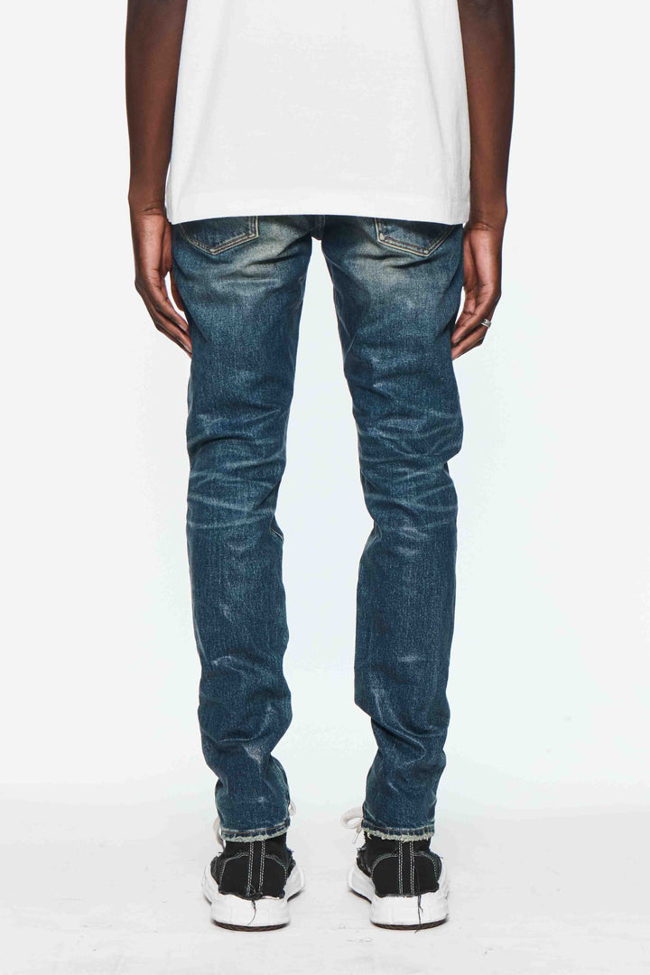 Purple Brand P001 Dark Indigo SDTE424 Skinny Coated Dark Tempest - Dark Indigo