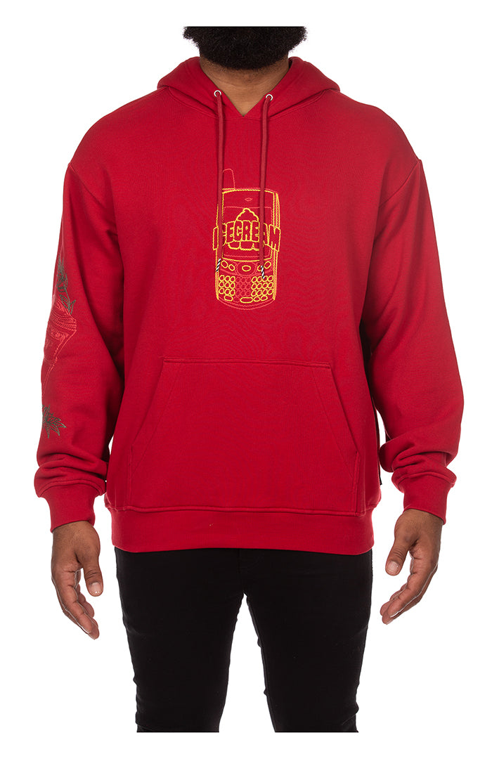 ICECREAM dollar caps l/s hoodie - chili pepper