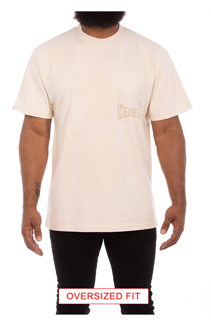 ICECREAM wrestle ss knit (oversize) - fog