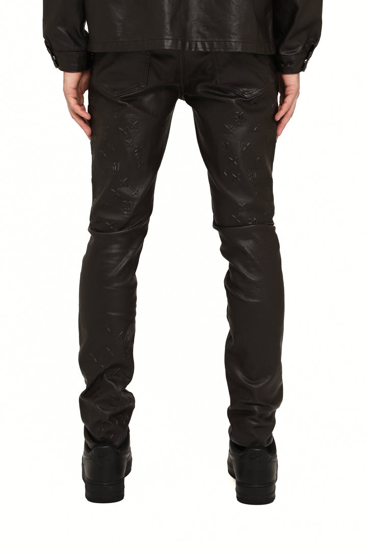 Purple Brand P001 Brown SMBM425 Skinny Mono Embossed Film - Brown