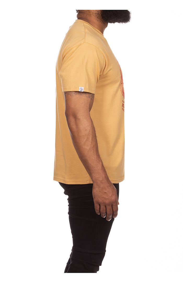 Billionaire Boys Club bb logo ss knit - curry