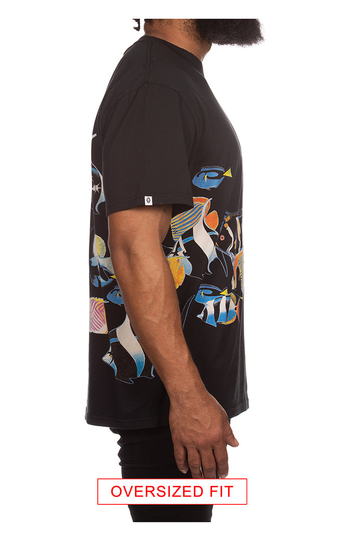 ICECREAM fish scale ss knit (oversized) - stretch limo