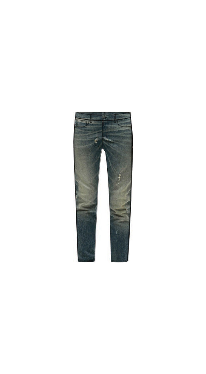 Purple Brand P001 Dark Indigo STKD424 Skinny Shadow Seam Coated - Dark Indigo