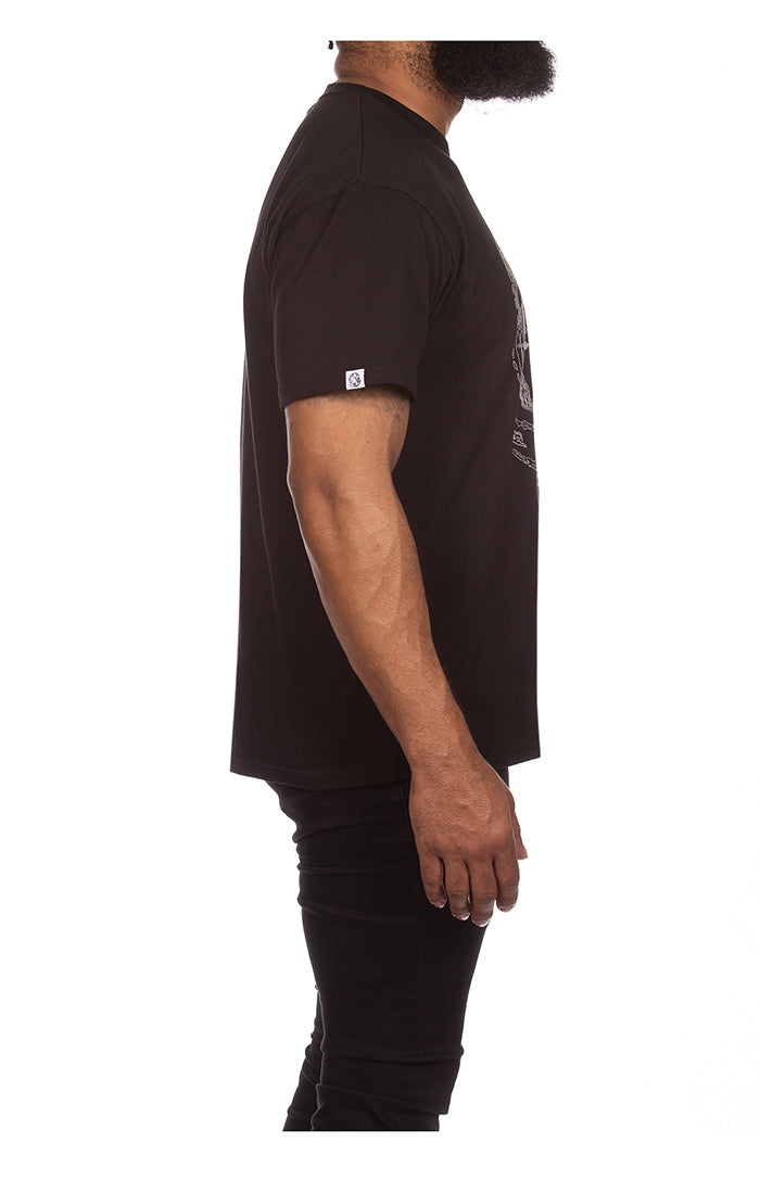 Billionaire Boys Club bb logo ss knit - black