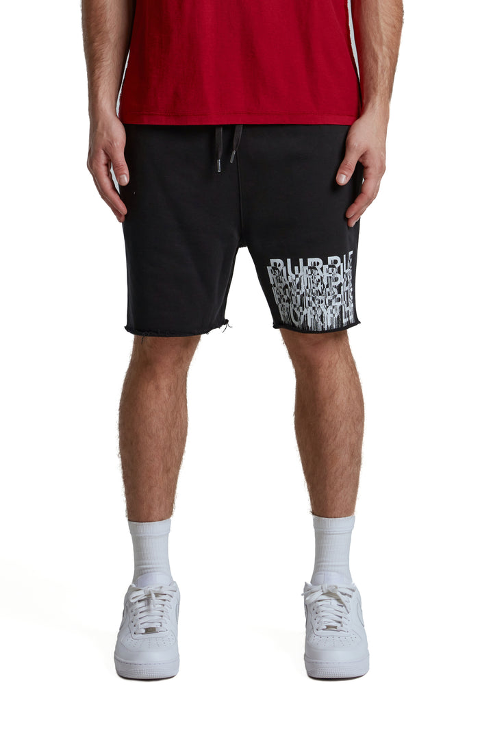 Purple Brand P446 Black MGBD325 MWT Fleece Short - Black