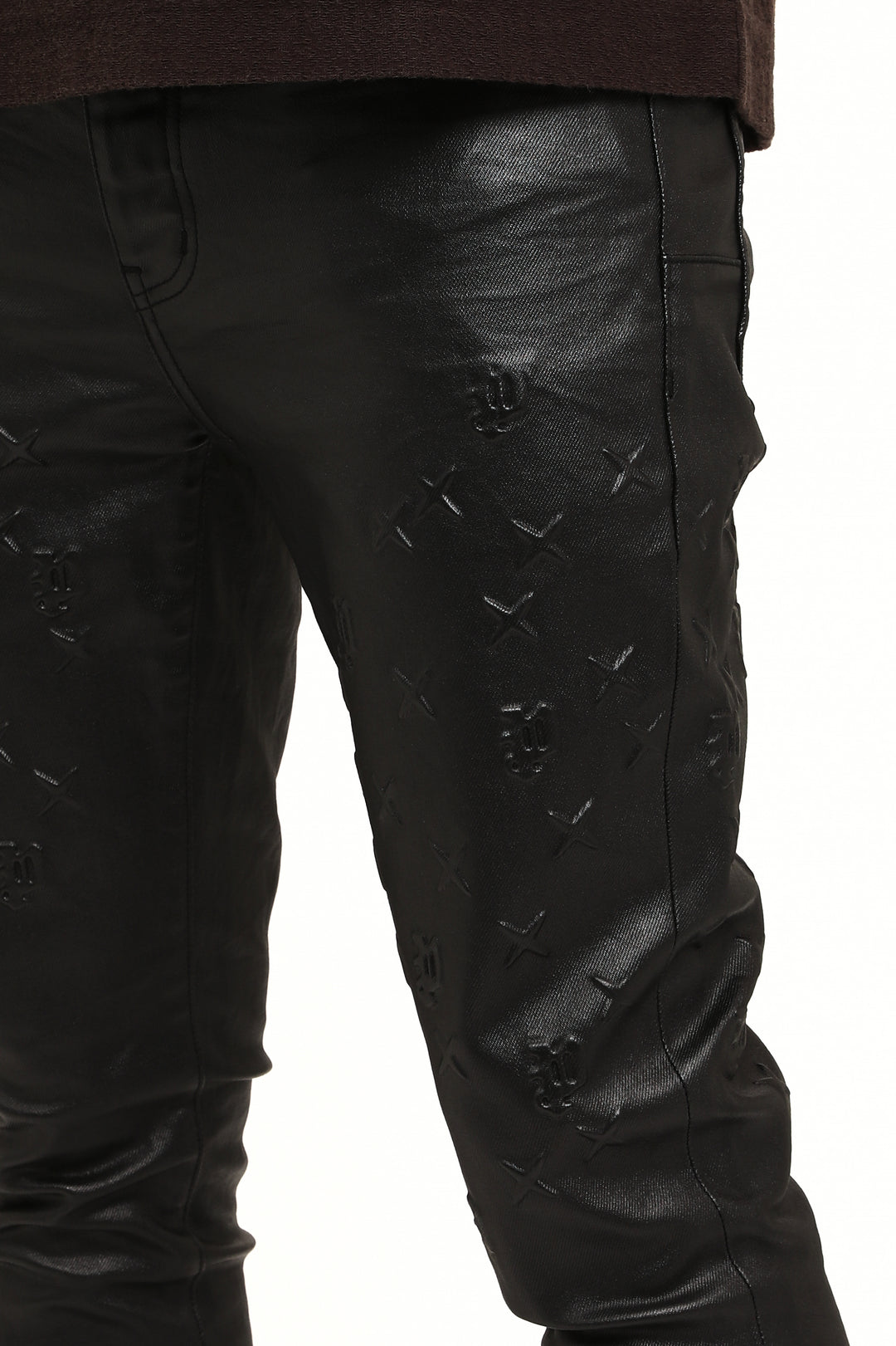 Purple Brand P001 Black SMBS425 Skinny Mono Embossed Film - Black