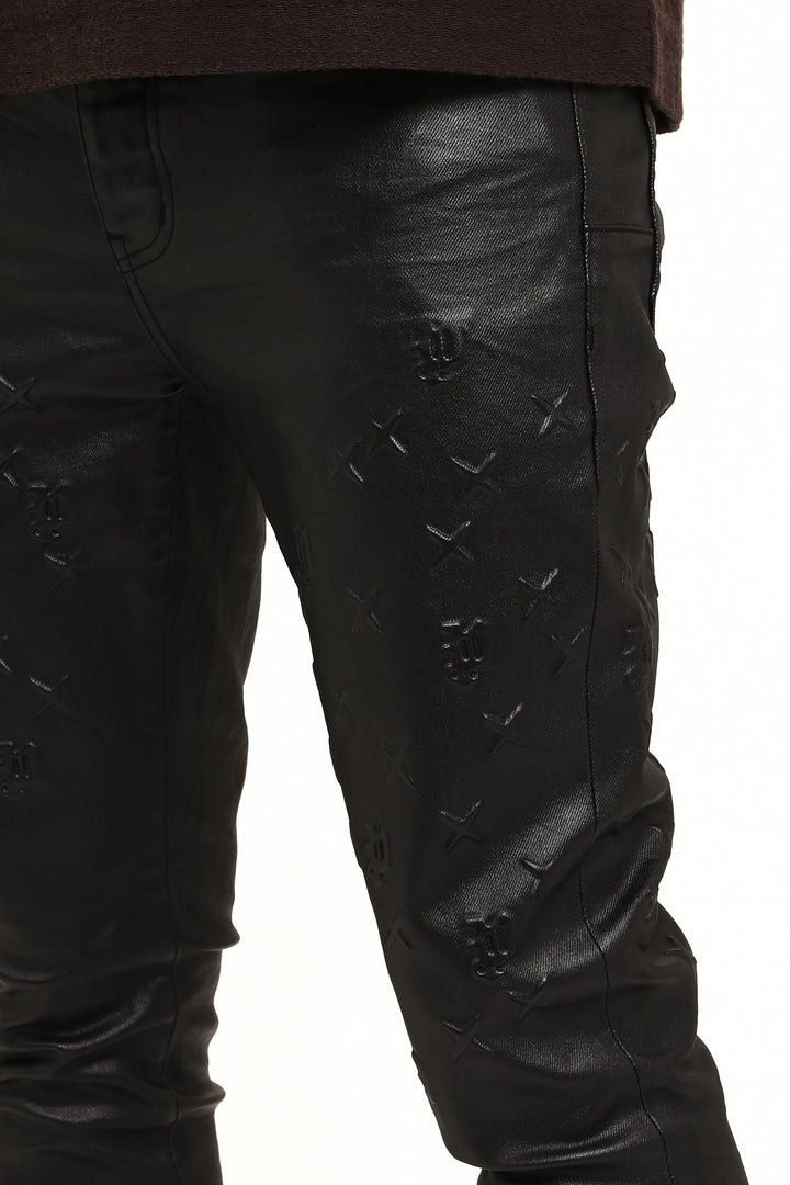 Purple Brand P001 Black SMBS425 Skinny Mono Embossed Film - Black