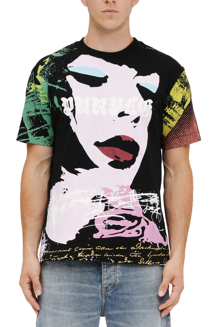 Purple Brand P104 Black JBFE225 Textured Jersey SS Tee - Black