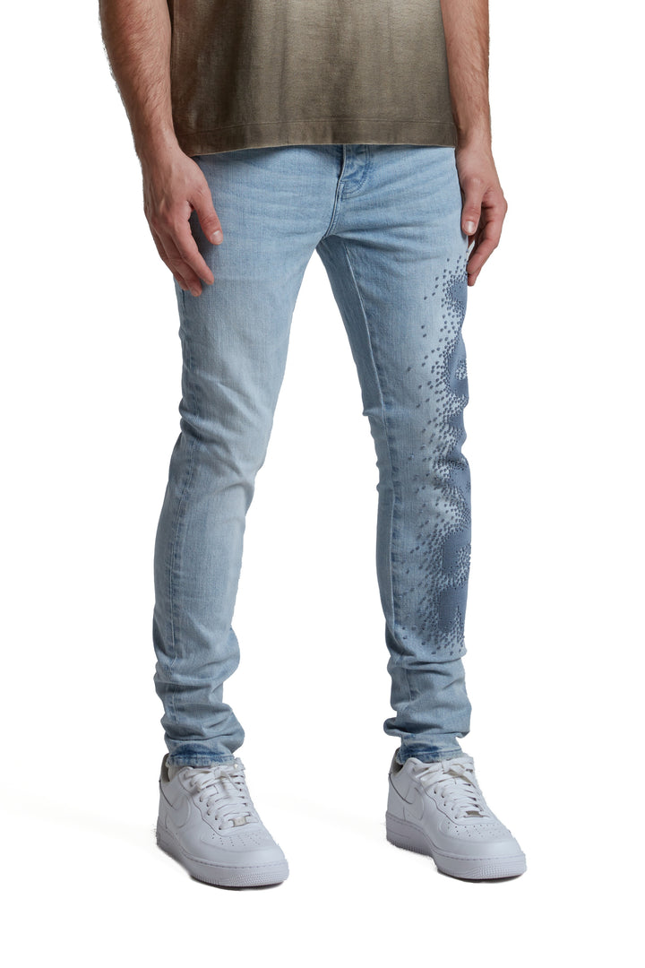 Purple Brand P001 Light Indigo SYFF325 Skinny Tuffetage - Light Indigo