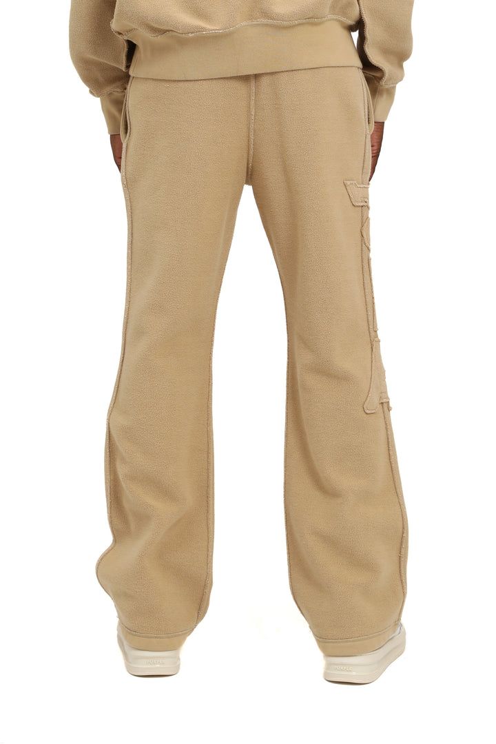 Purple Brand M4163 Tan RFTA126 HWT Fleece Inside Out Pant - Tan