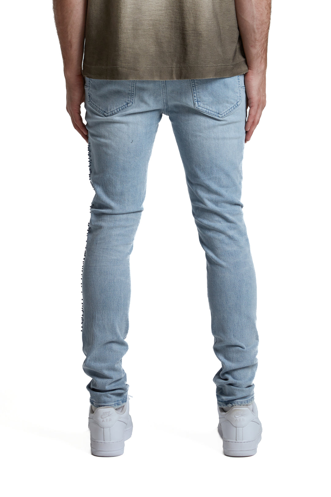Purple Brand P001 Light Indigo SYFF325 Skinny Tuffetage - Light Indigo