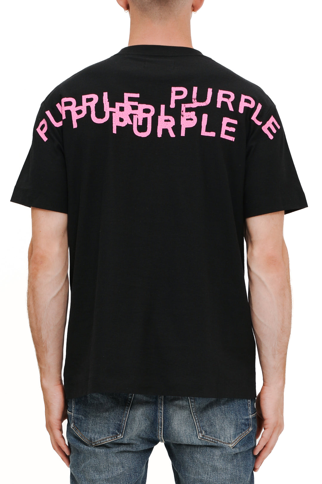 Purple Brand P104 Black JBSW225 Textured Jersey SS Tee - Black