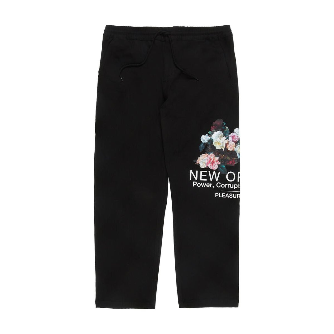 PLEASURES POWER BEACH PANT - BLACK