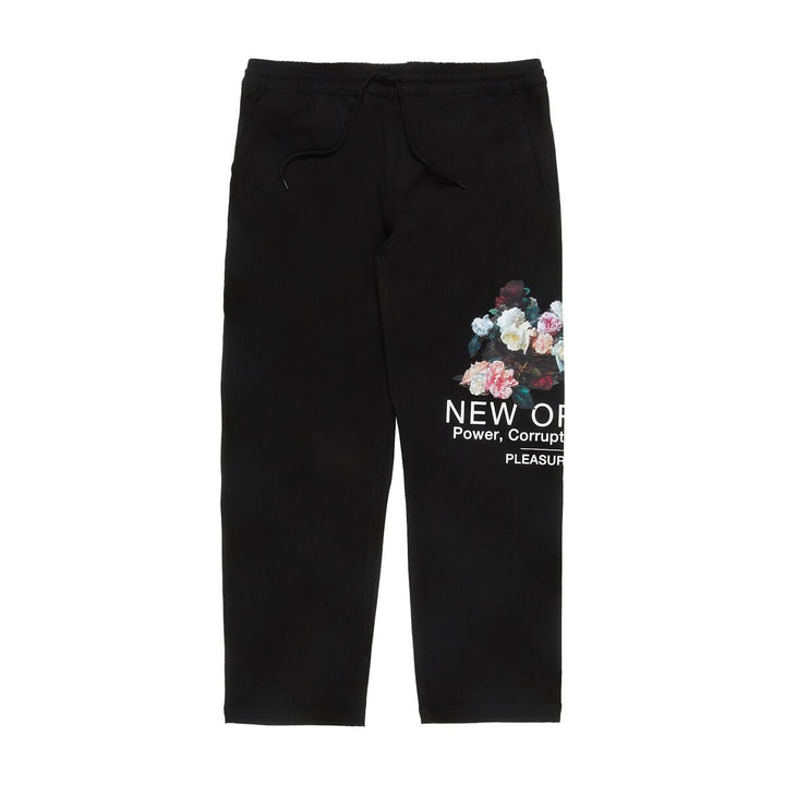 PLEASURES POWER BEACH PANT - BLACK