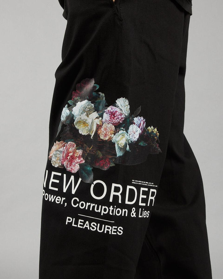 PLEASURES POWER BEACH PANT - BLACK