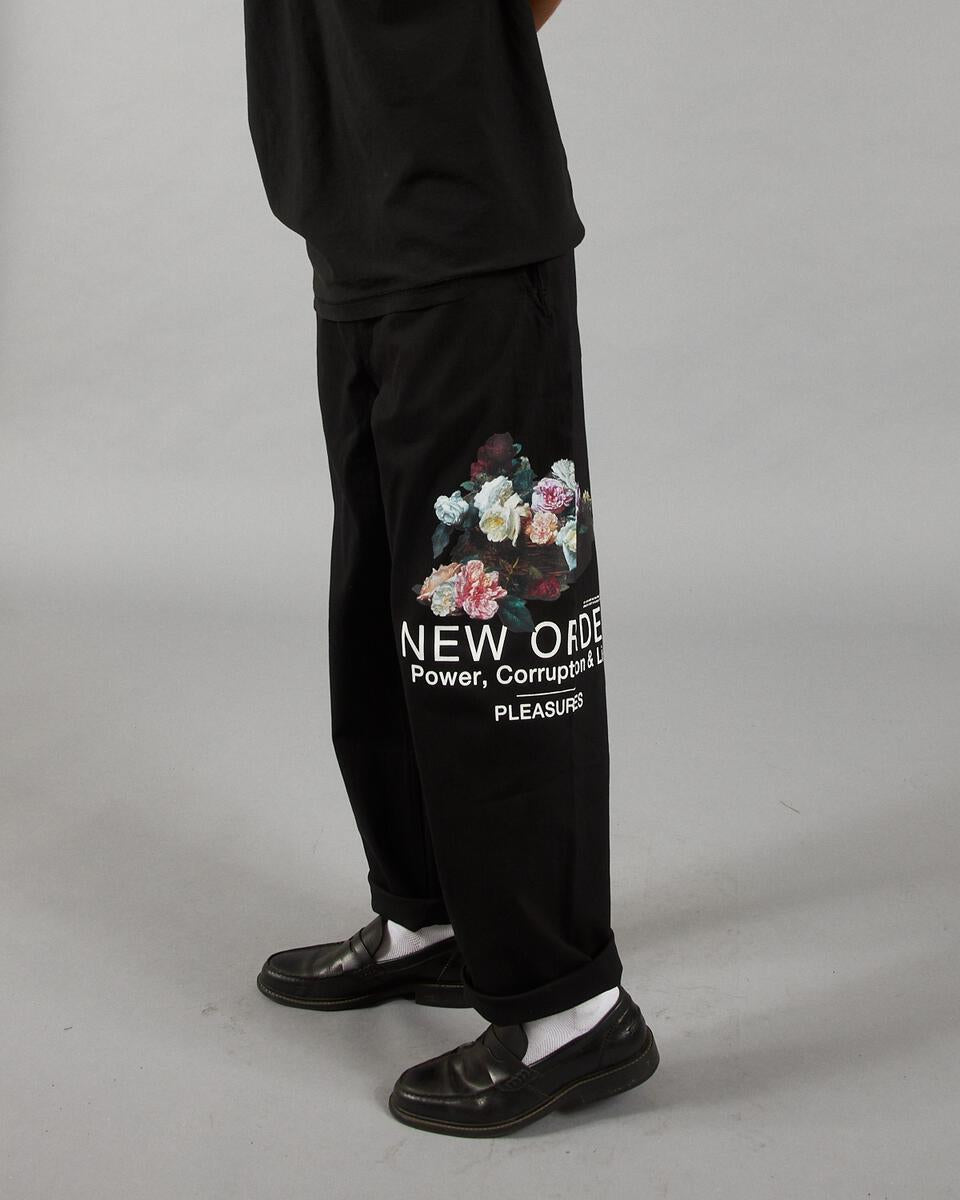 PLEASURES POWER BEACH PANT - BLACK