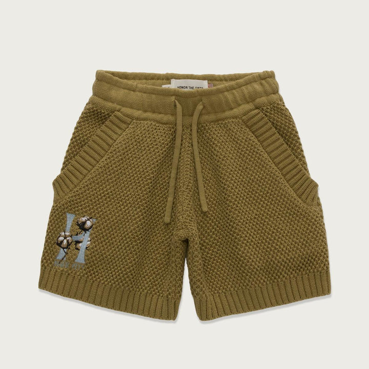 Honor The Gift For Children Kids Knit H Shorts - Olive