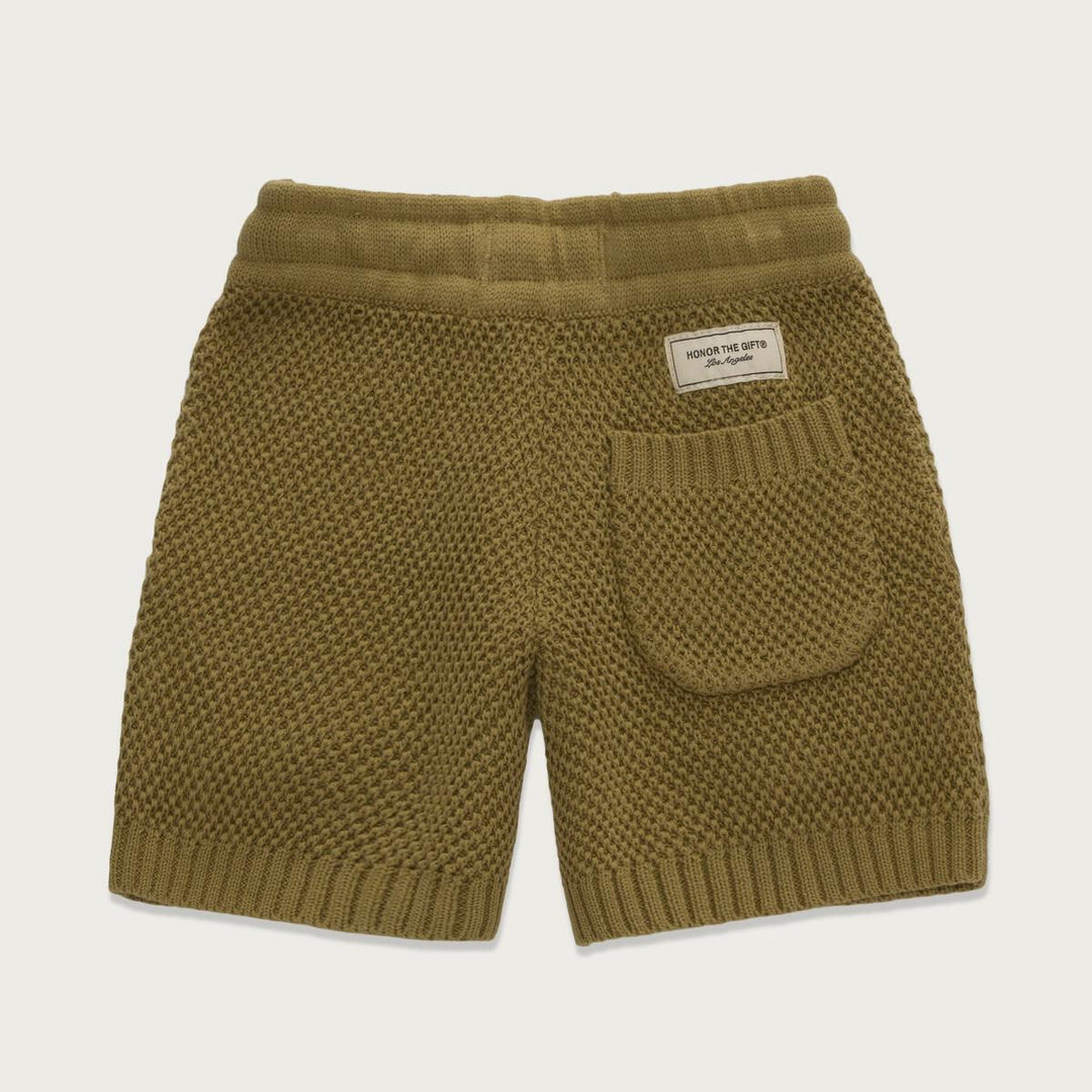 Honor The Gift For Children Kids Knit H Shorts - Olive