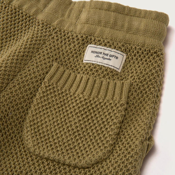 Honor The Gift For Children Kids Knit H Shorts - Olive