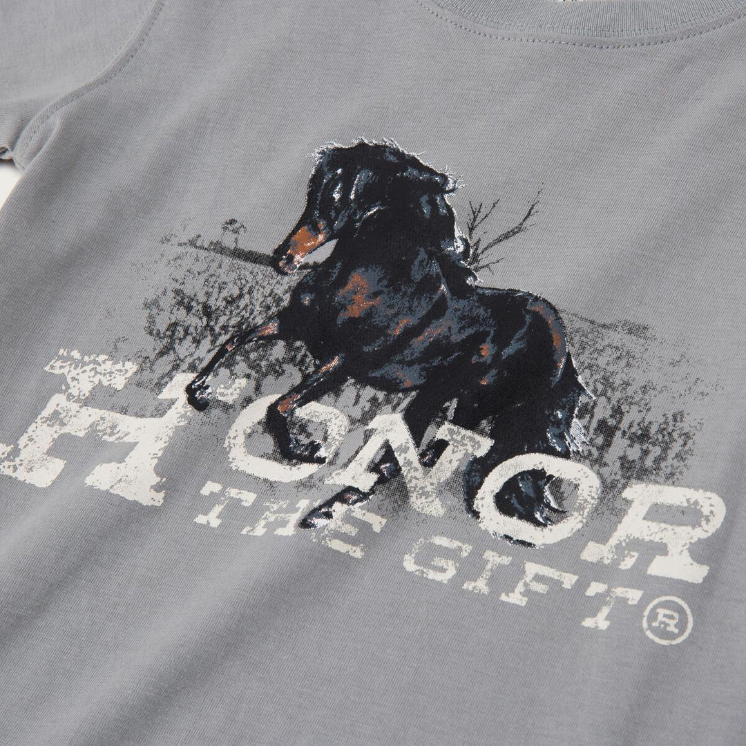Honor The Gift For Children Kids Work Horse SS Tee - Slate